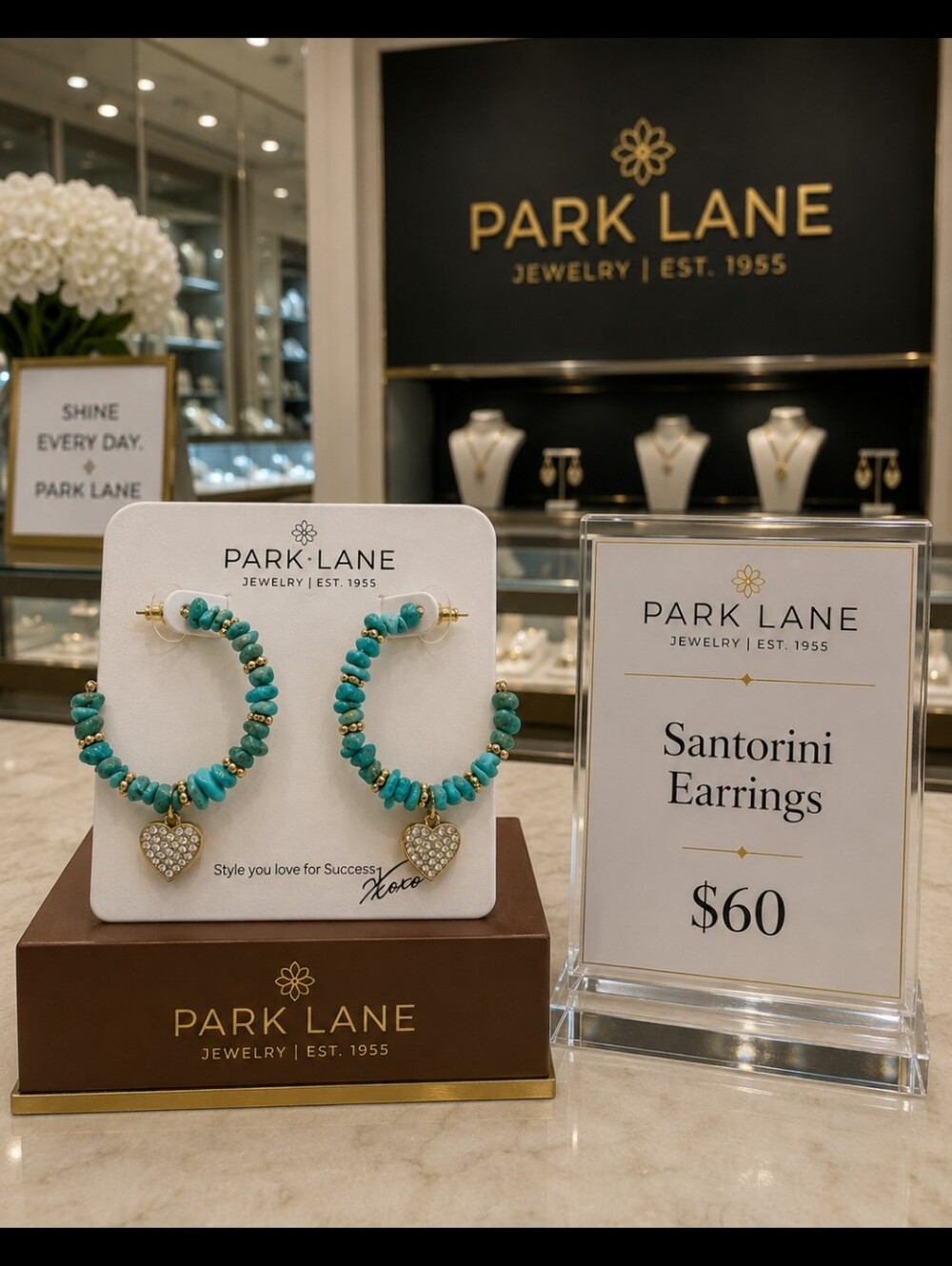 Park Lane Turquoise Santorini Earrings Sparkle Box Exclusive